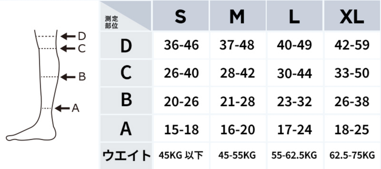 サイズ表